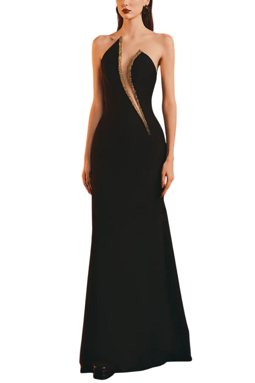 DEEP CHEST MERMAID DRESS