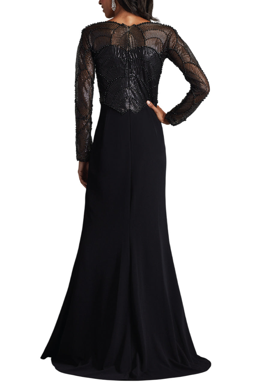 DESTINY LONG-SLEEVE EMBELLISHED GOWN