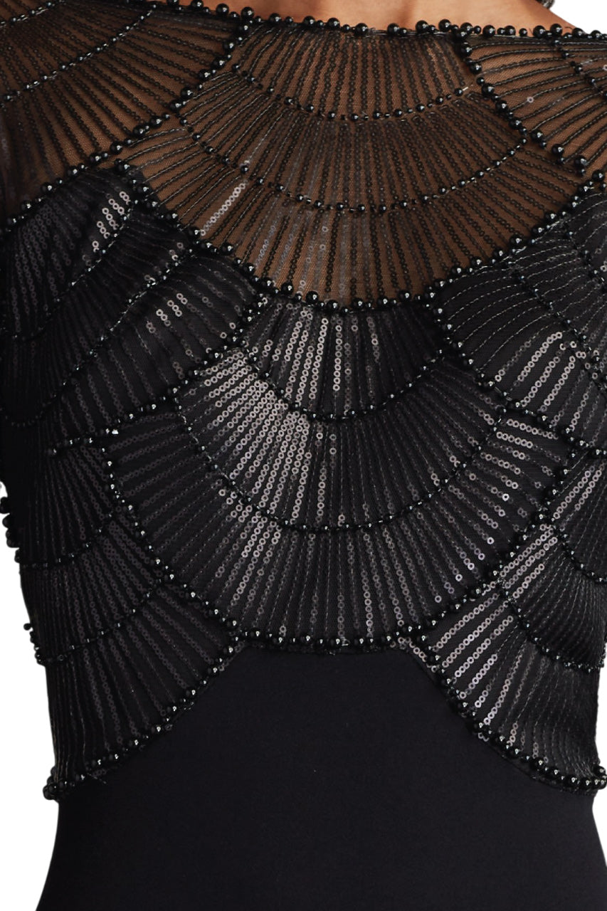 DESTINY LONG-SLEEVE EMBELLISHED GOWN