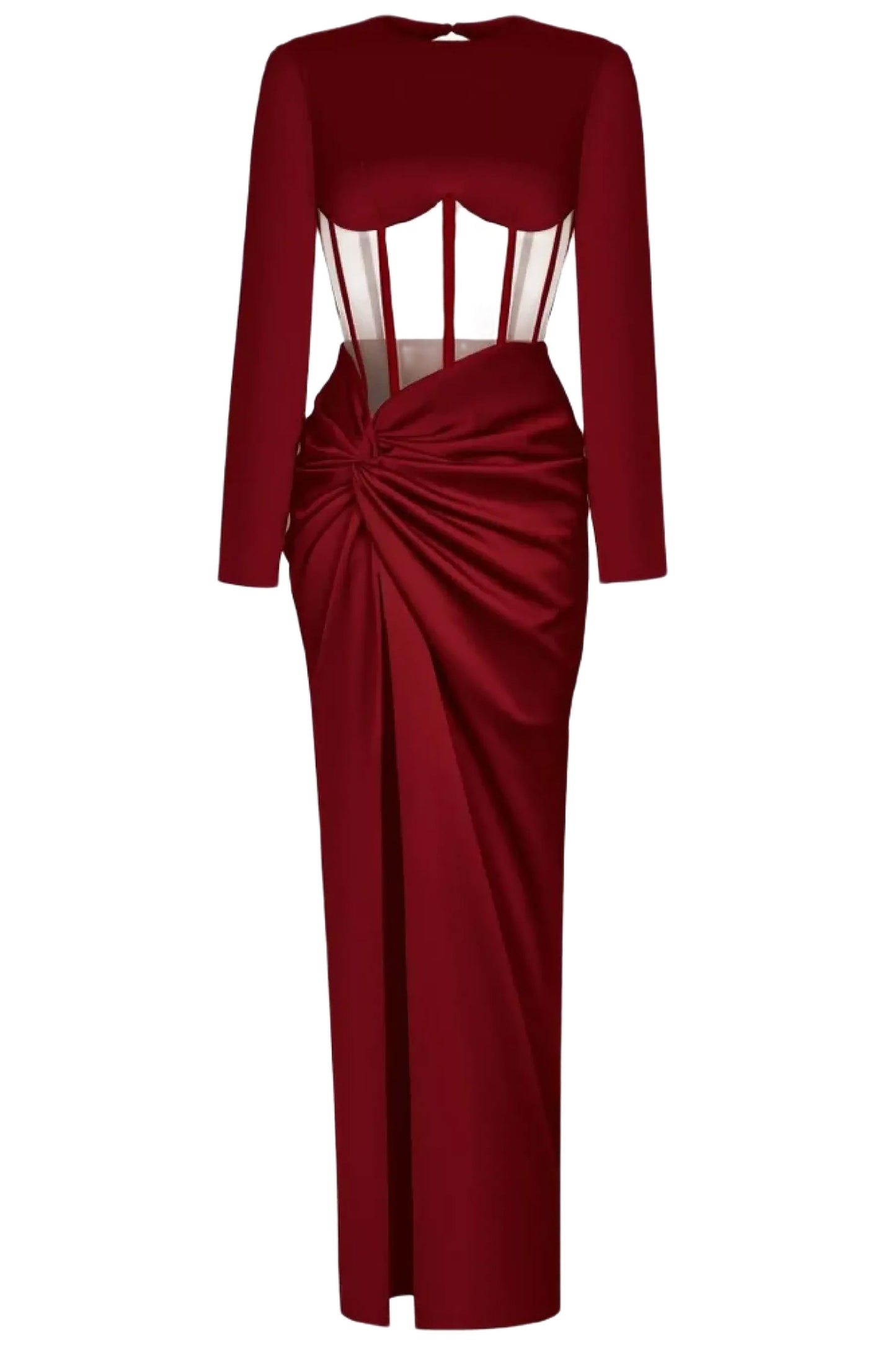 DRAPED CORSET GOWN