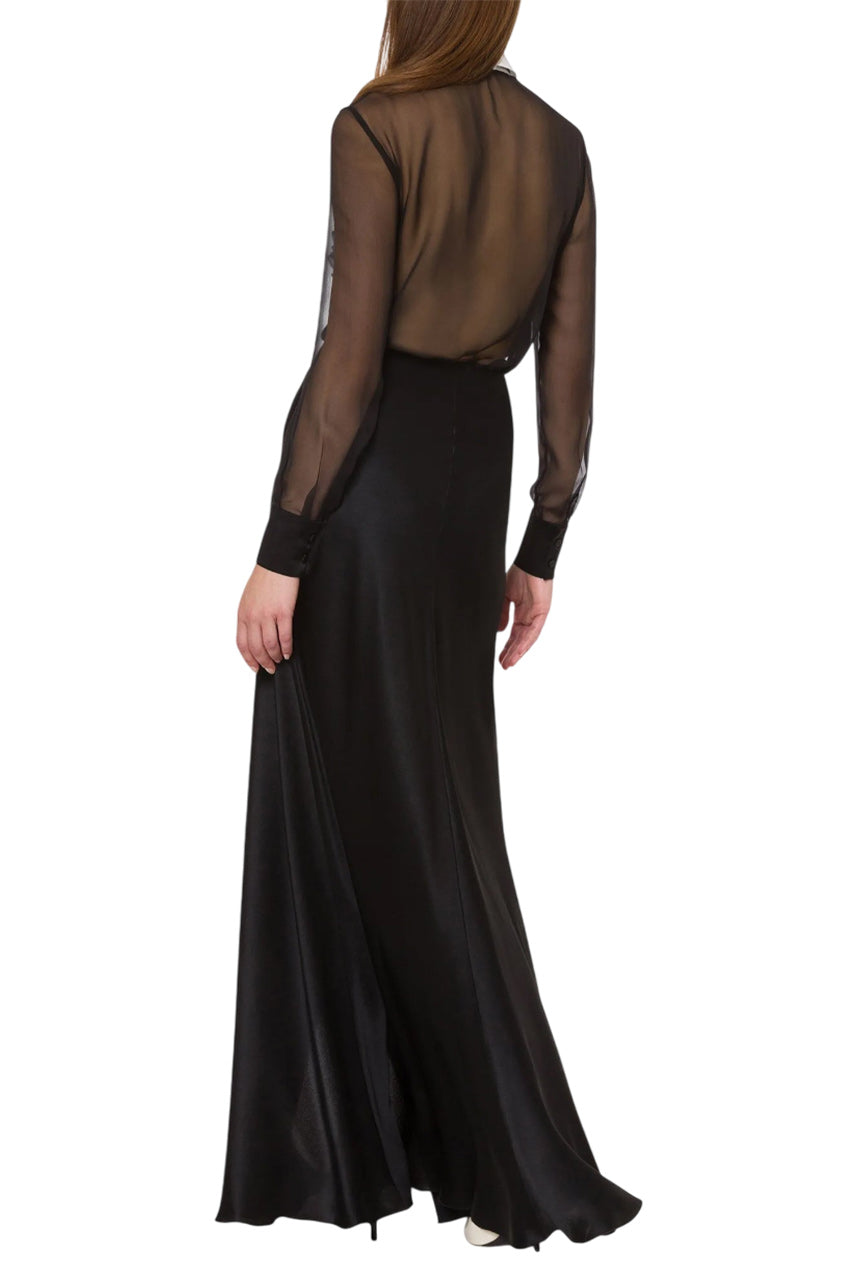 DRAPED MAXI SKIRT