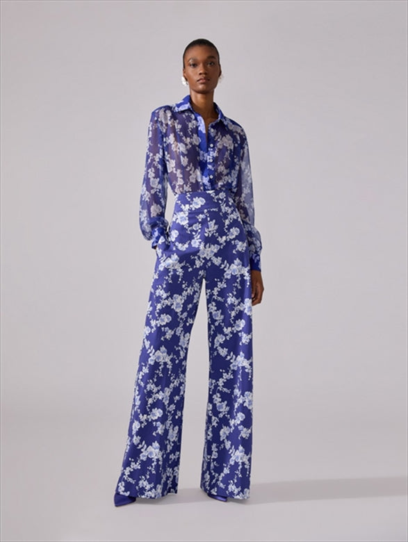 Floral-Print Blouse