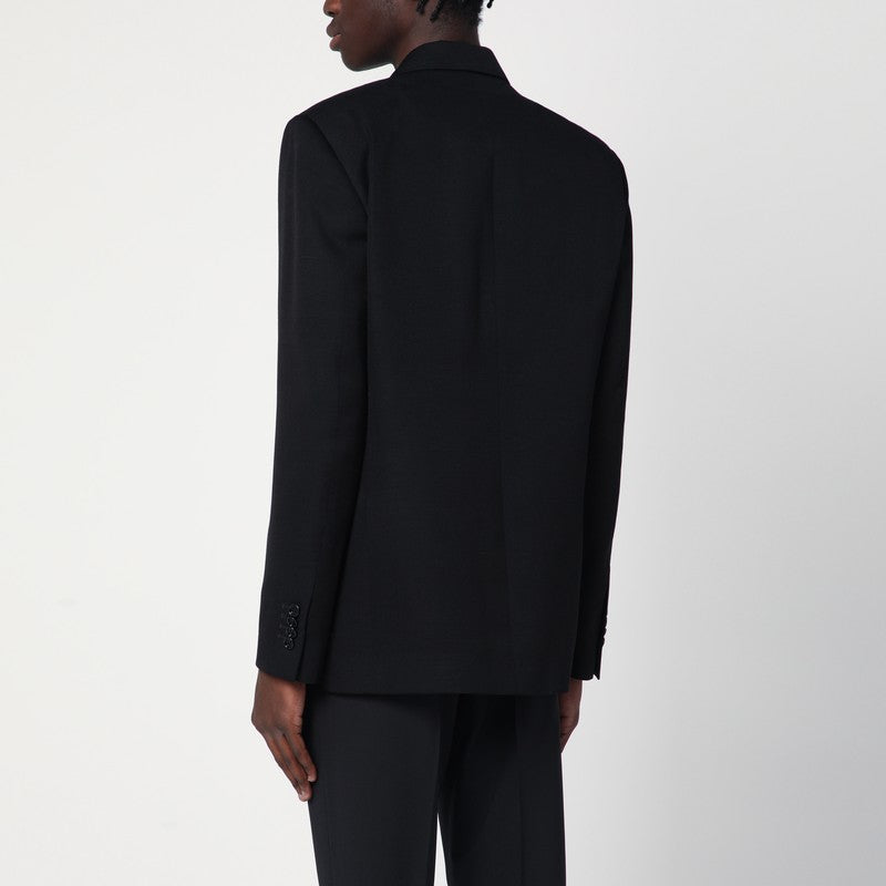 Black Double-breasted Jacket