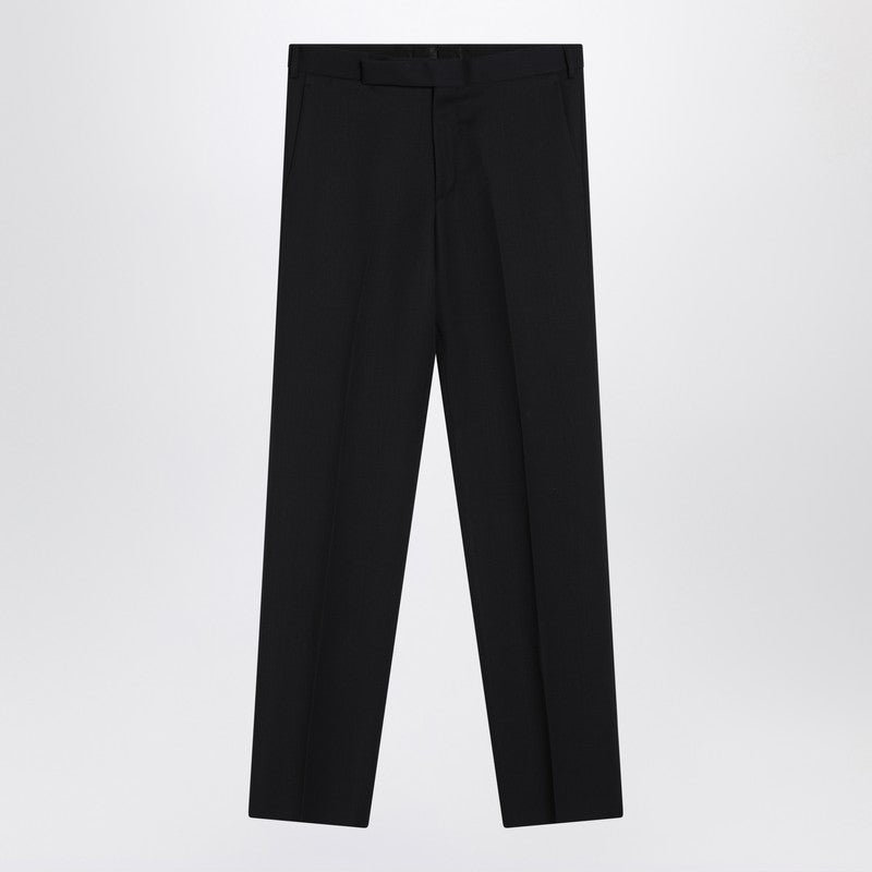 Navy Blue Wool Pants