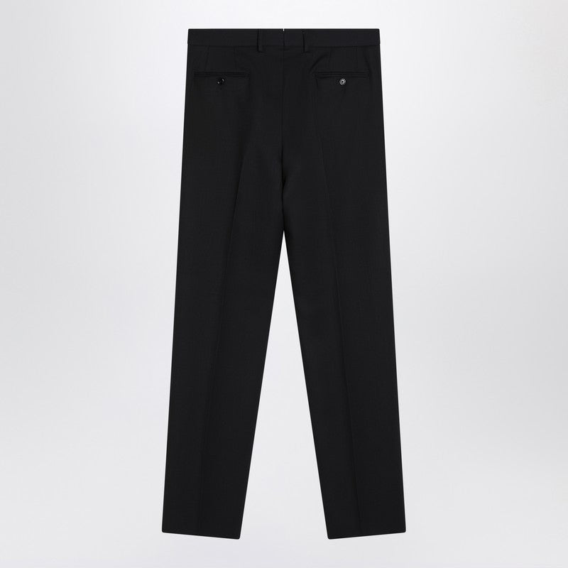 Navy Blue Wool Pants