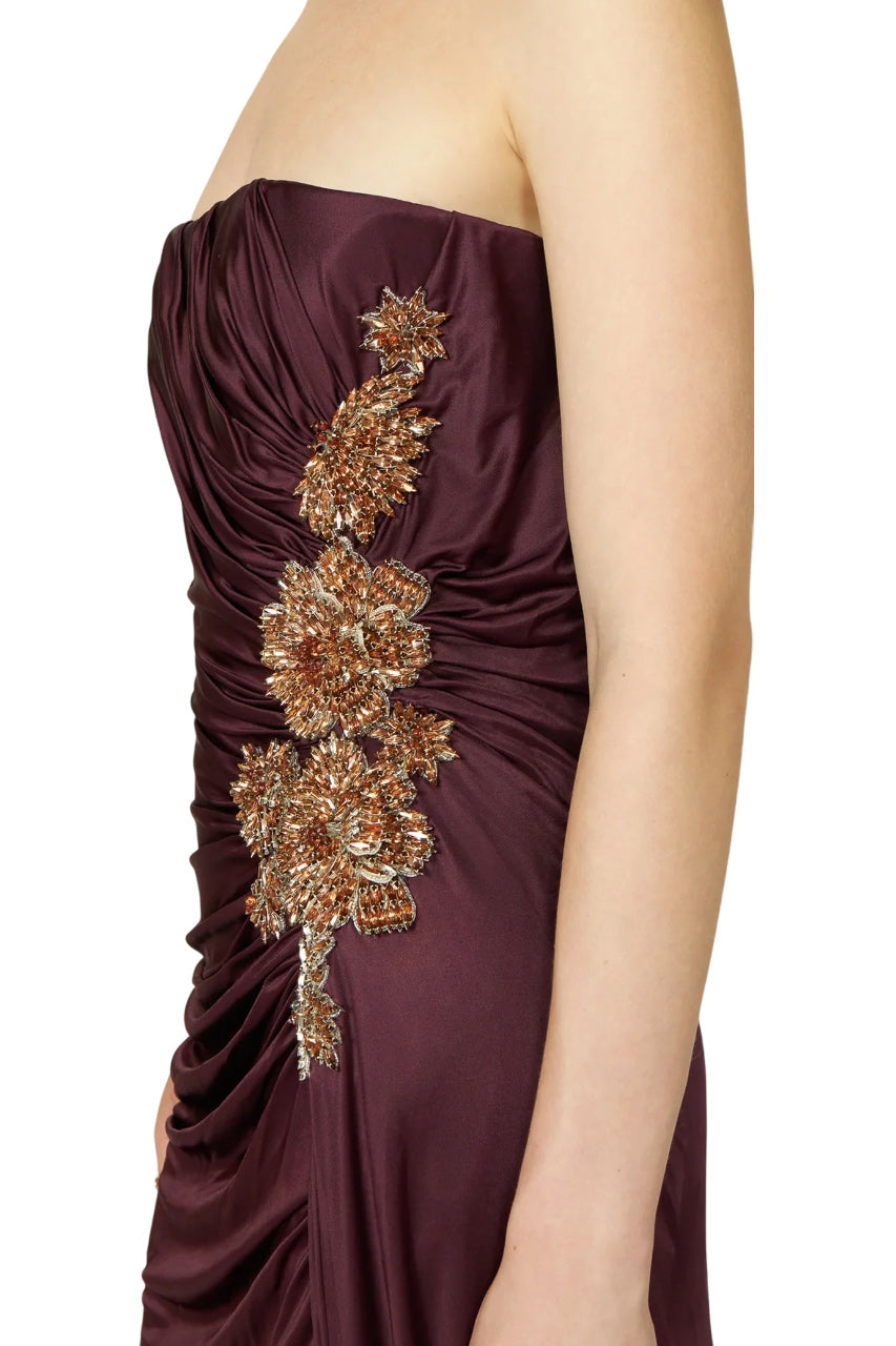 ELETTRA JERSEY CRYSTAL GOWN
