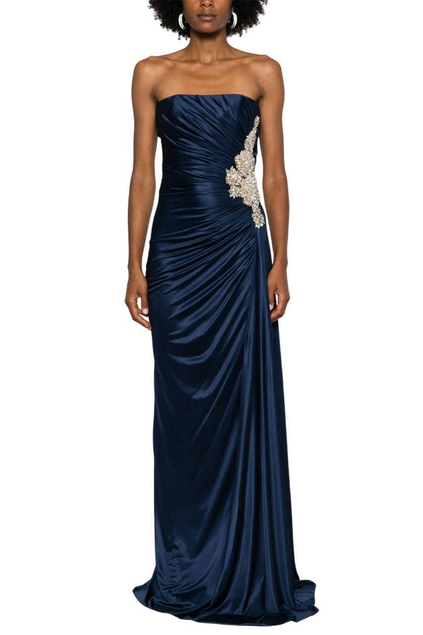ELETTRA JERSEY CRYSTAL GOWN