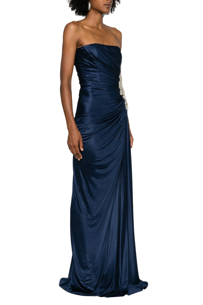 ELETTRA JERSEY CRYSTAL GOWN