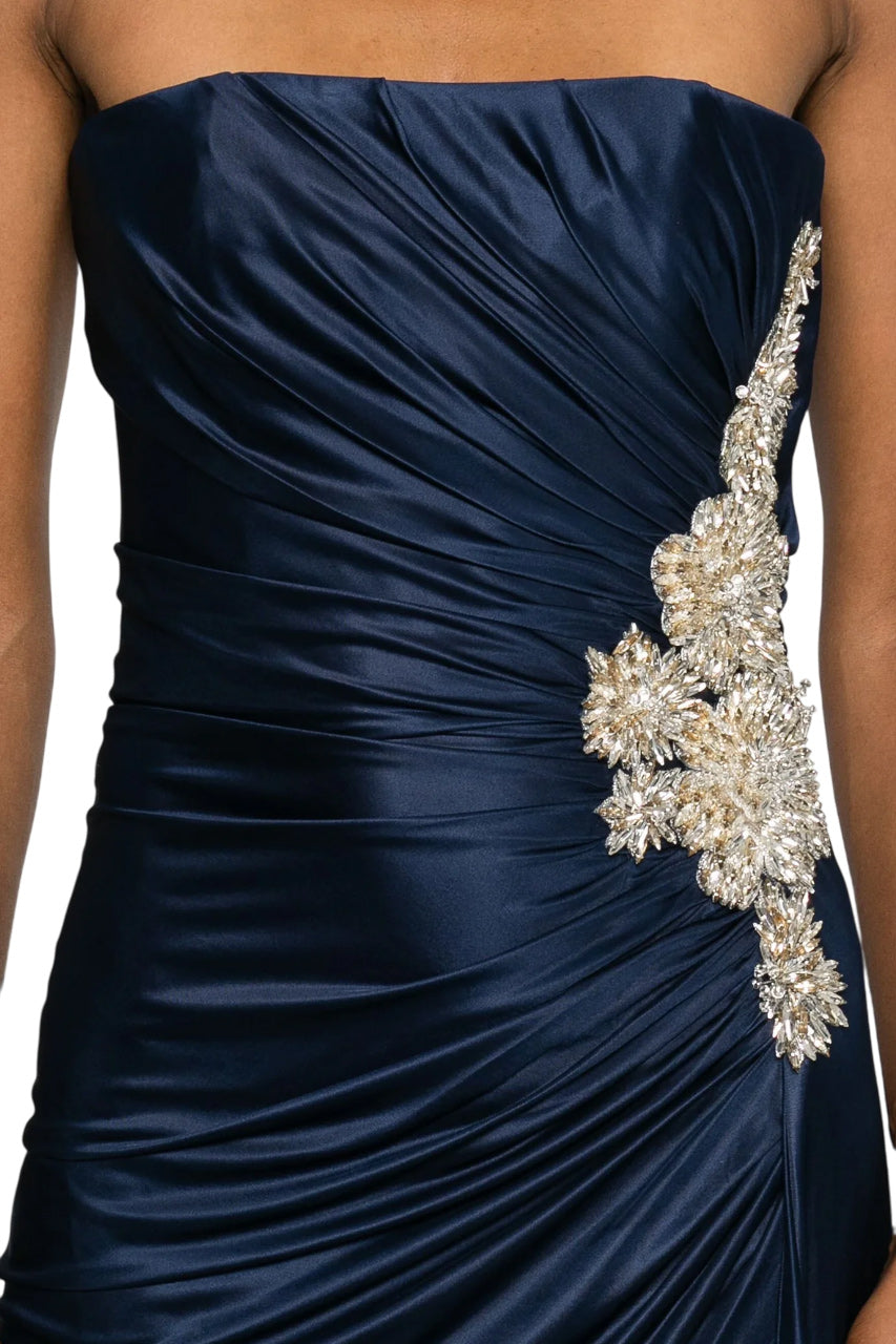 ELETTRA JERSEY CRYSTAL GOWN