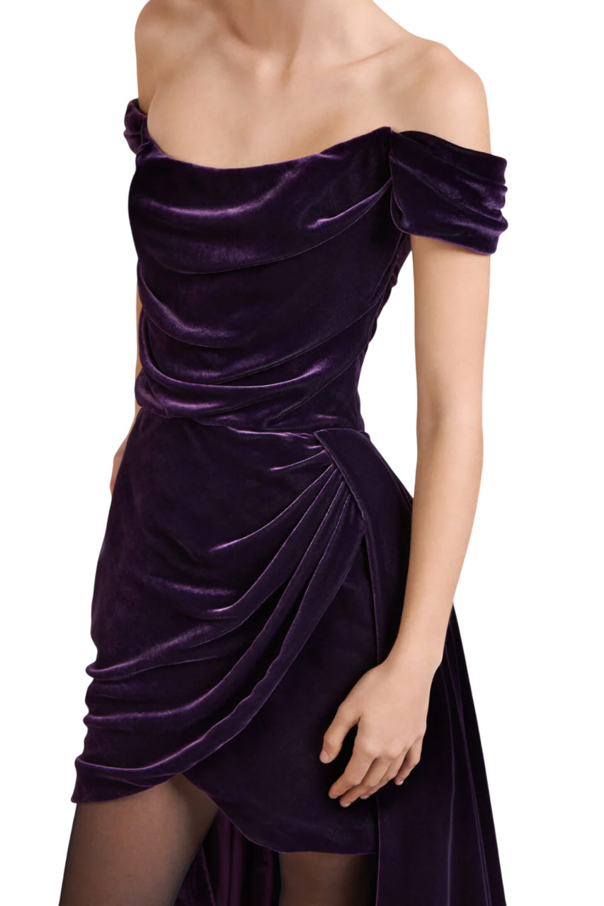 EVERLEE SILK VELVET GOWN