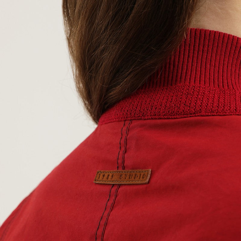 Red and black reversible jacket