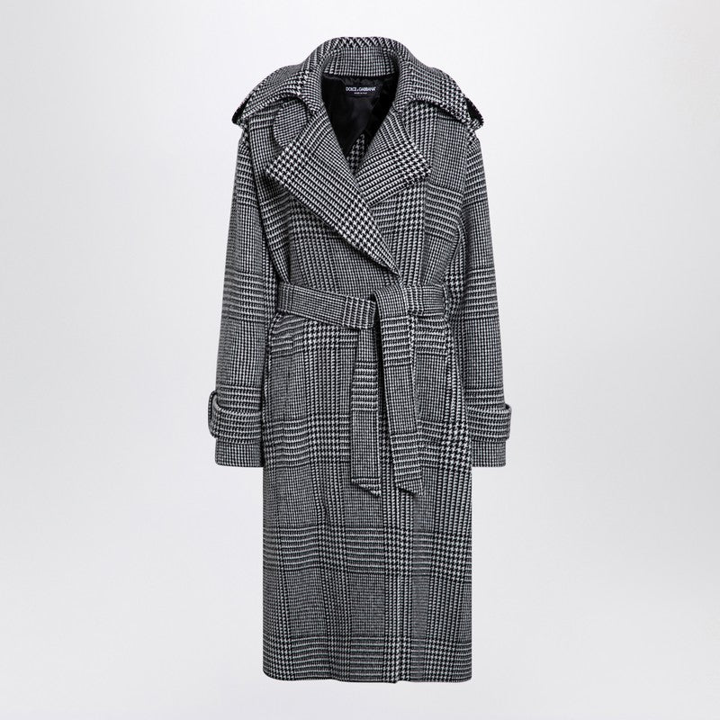コート Dolce&Gabbana Houndstooth Wool Checked Coat Dolce & Gabbana Houndstooth wool checked coat - Jackets