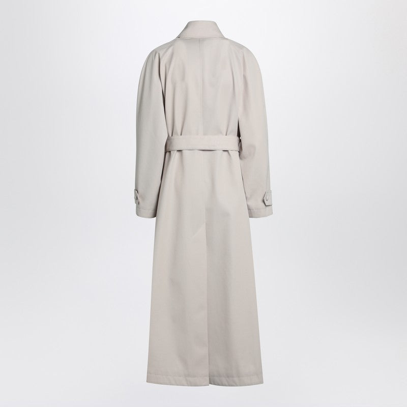 Beige trench in cotton drill