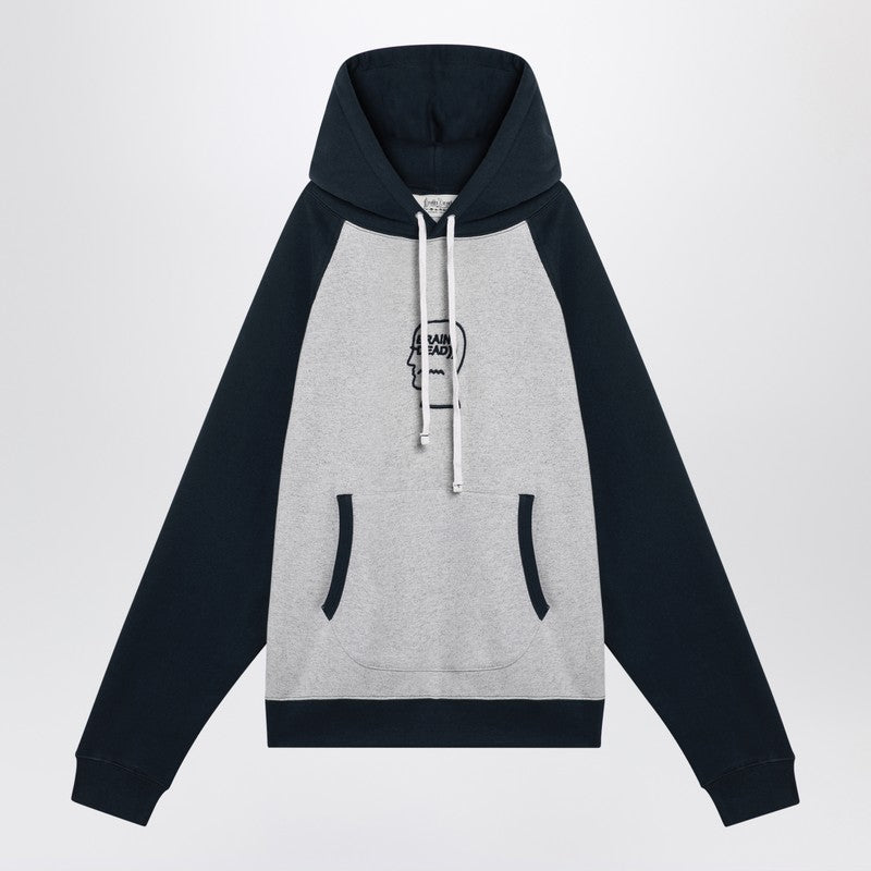 Light Grey/navy Blue Hoodie
