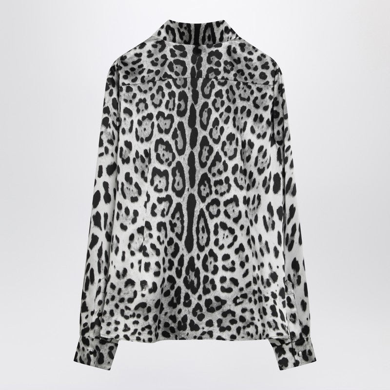 Leopard Print Silk Shirt