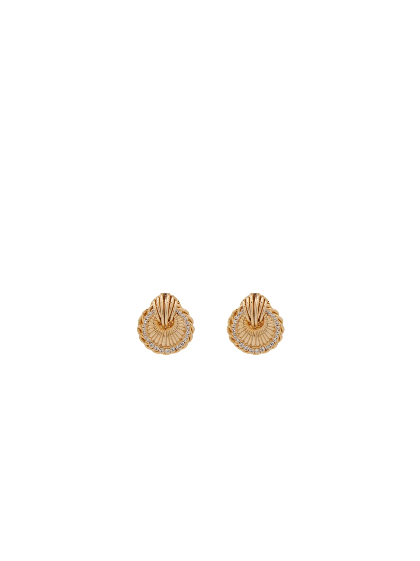 Shell Earrings With Crystals