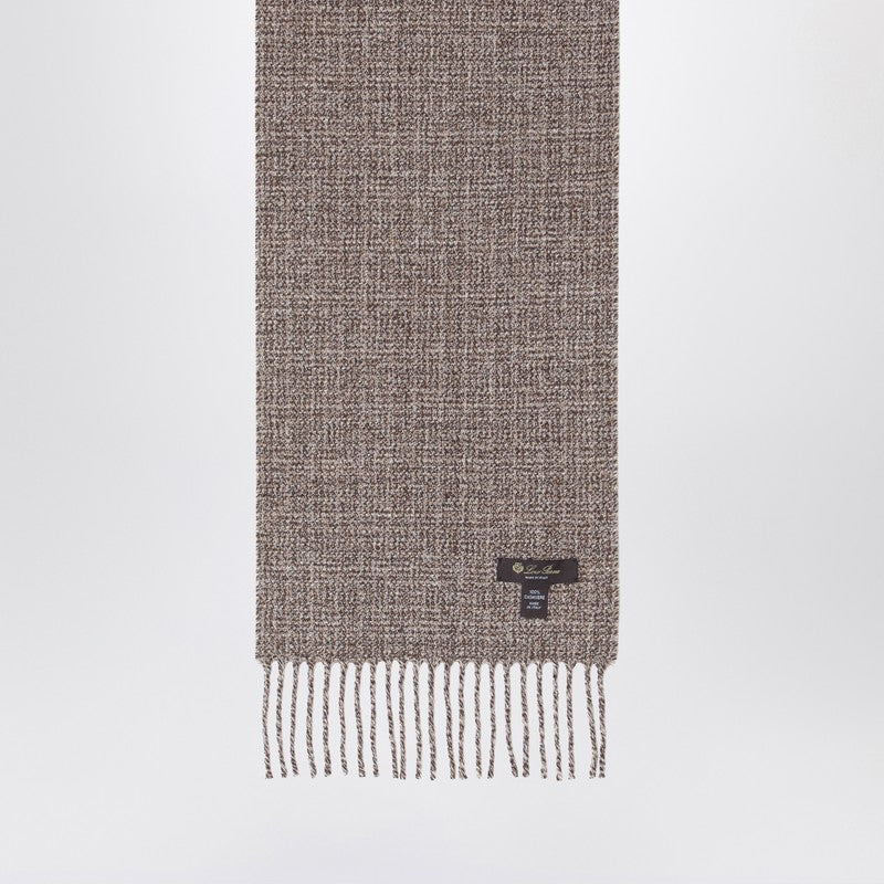 Moulin Scarf In Brown Tweed