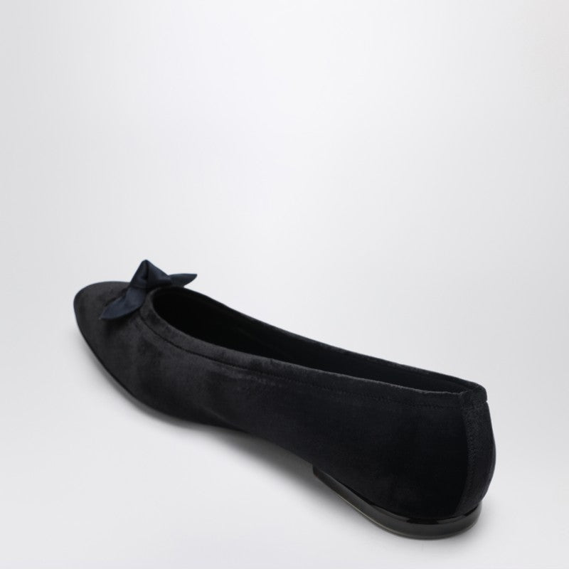 Primula ballet flats in black velvet