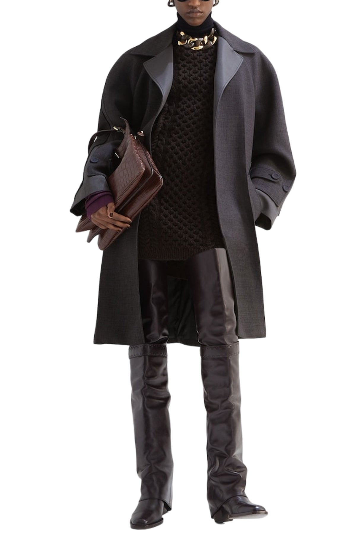 Natté Fabric Car Coat
