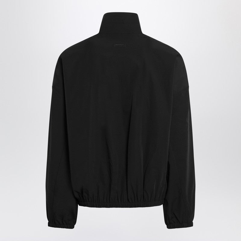 Black nylon Track jacket