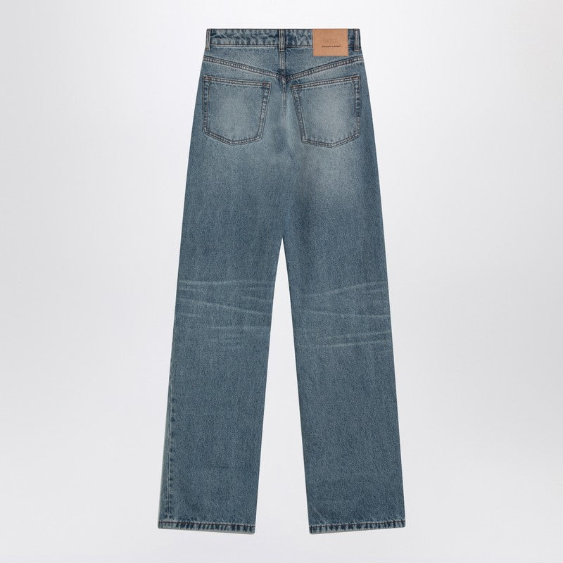 Washed Blue Denim Jeans