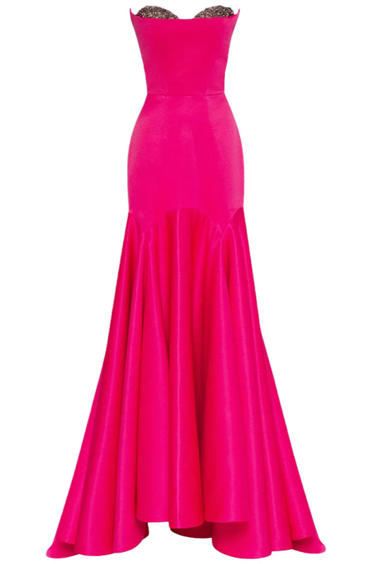 FITTED STRAPLESS GOWN