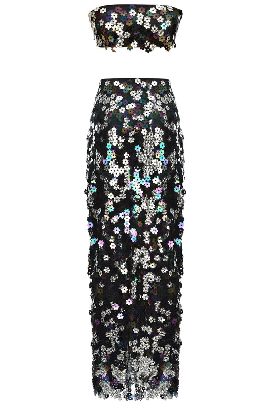 FLIRTY FLEUR TOP AND SKIRT