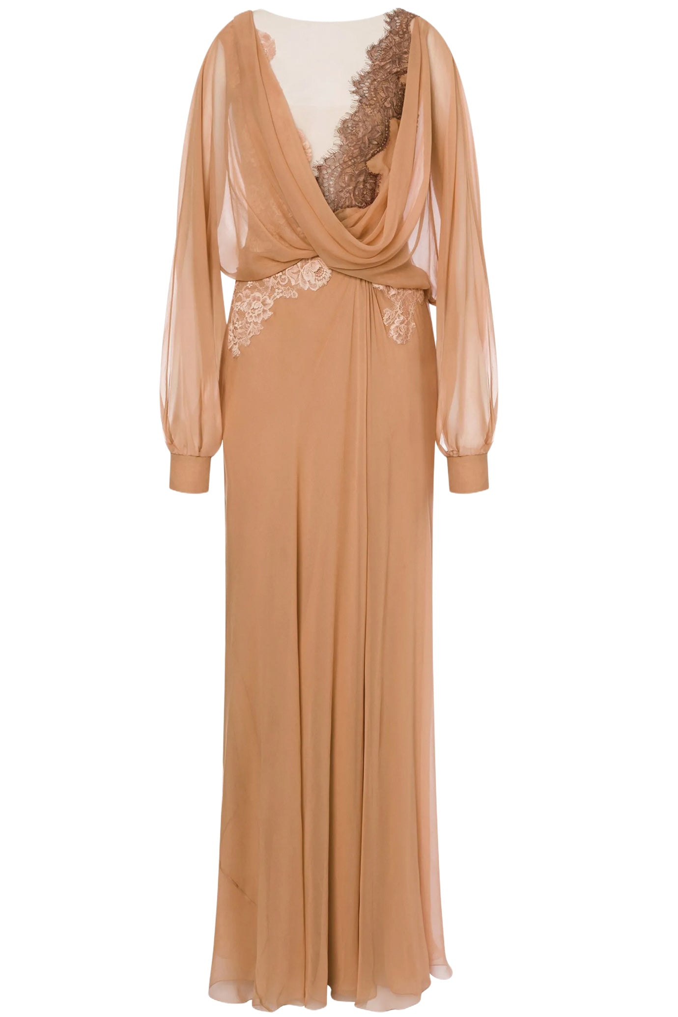 FLOOR LENGTH SILK DRESS