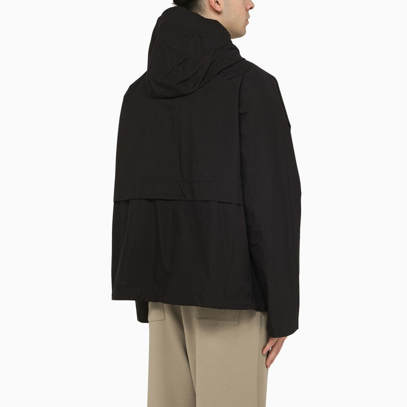 Navy blue jacket in cotton blend