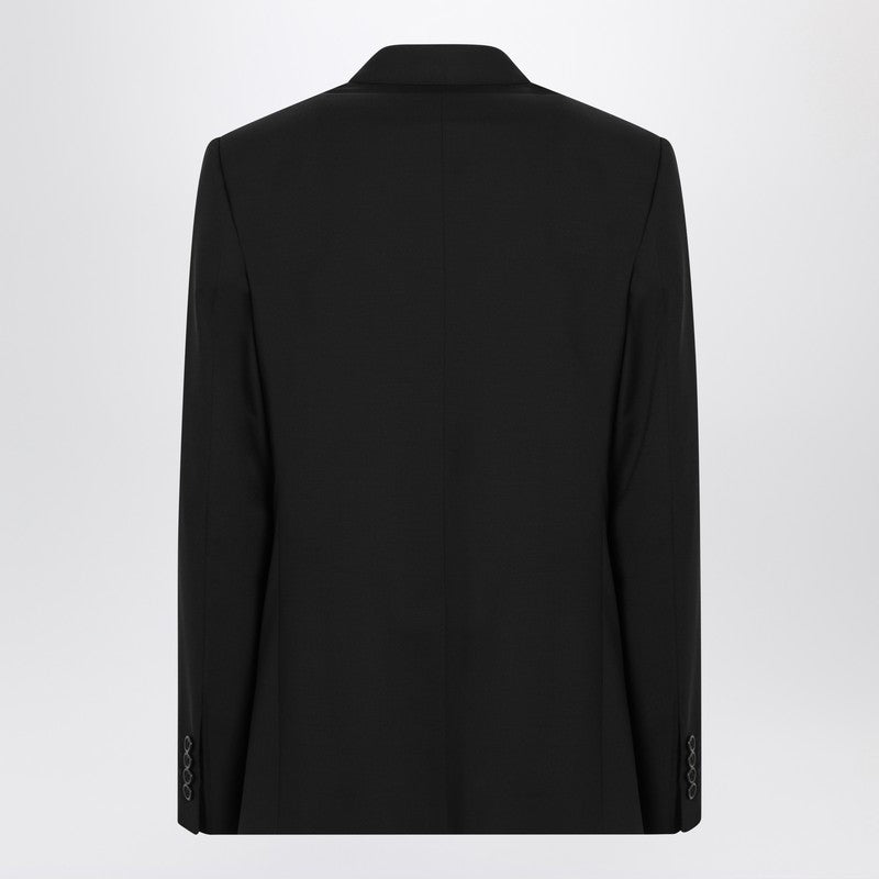 Black Single-breasted Virgin Wool Suit