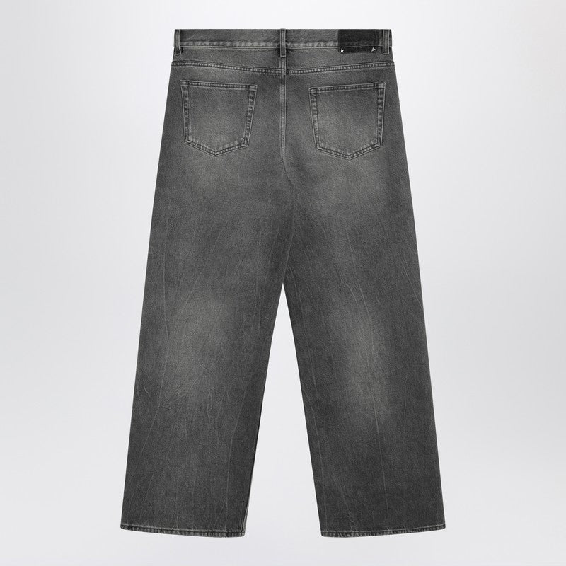 Wide grey washed jeans