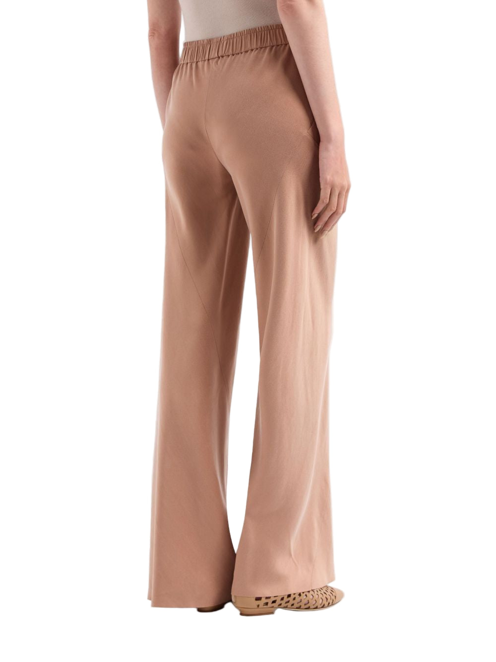 WIDE TROUSERS IN VISCOSE AND CUPRO