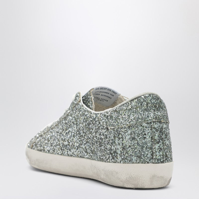 Super-Star sneakers in silver glitter with dégradé effect