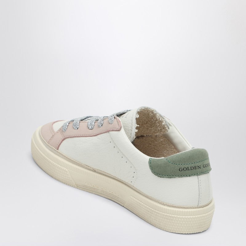 Low-top Sneaker May White/pink/olive Green