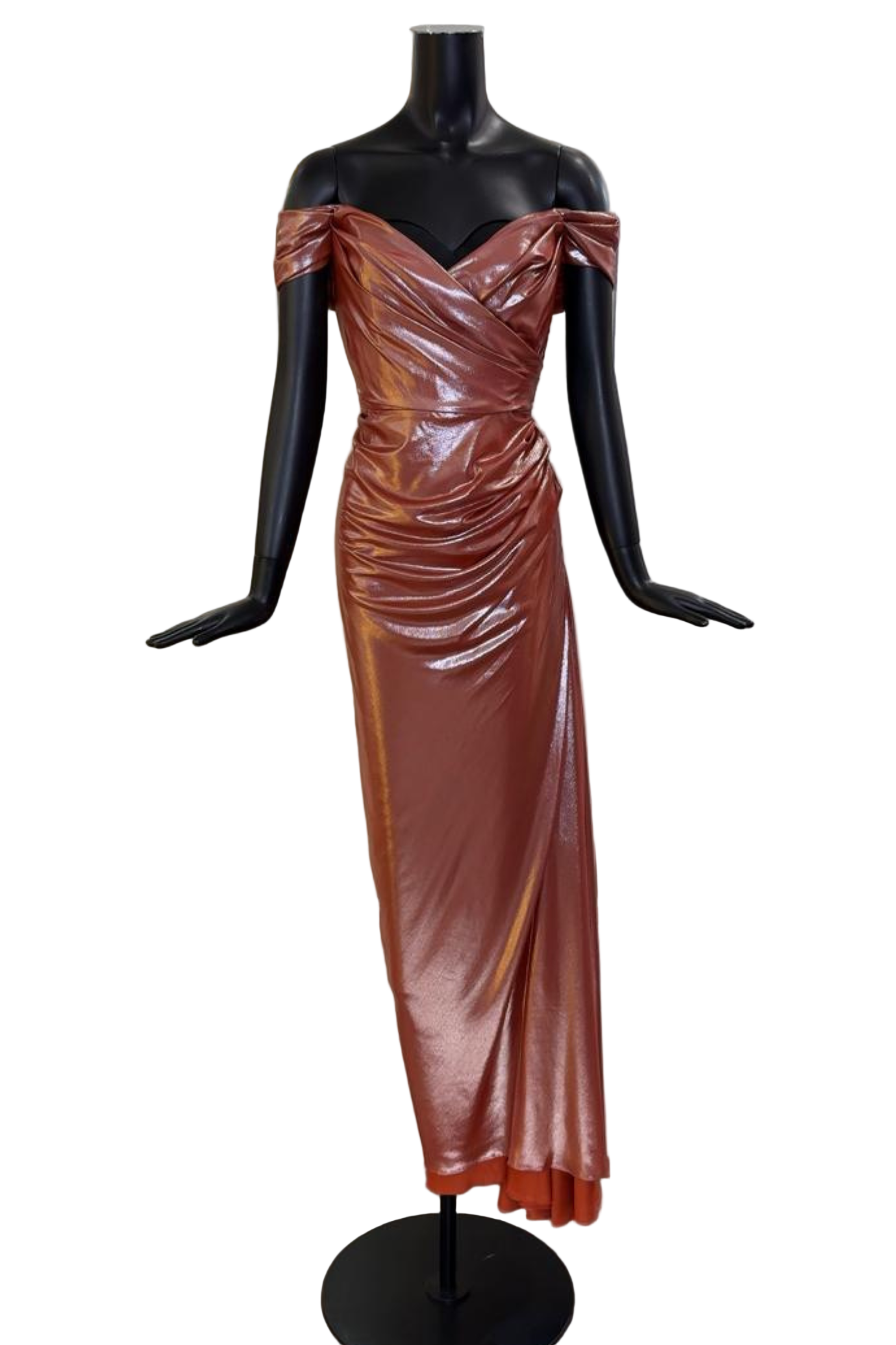 GAIA GLOSSY LONG DRESS