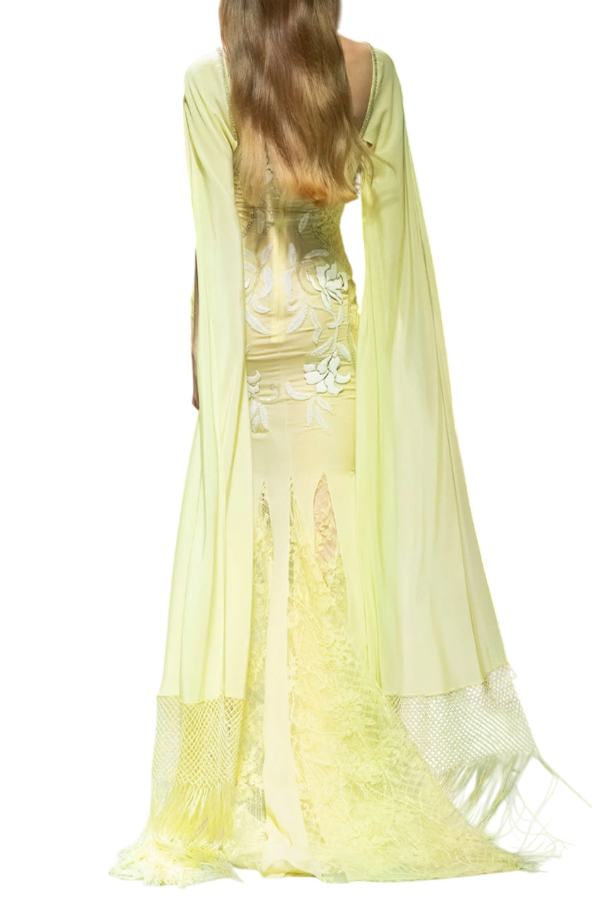GEORGETTE BEADED FLORAL DRESS