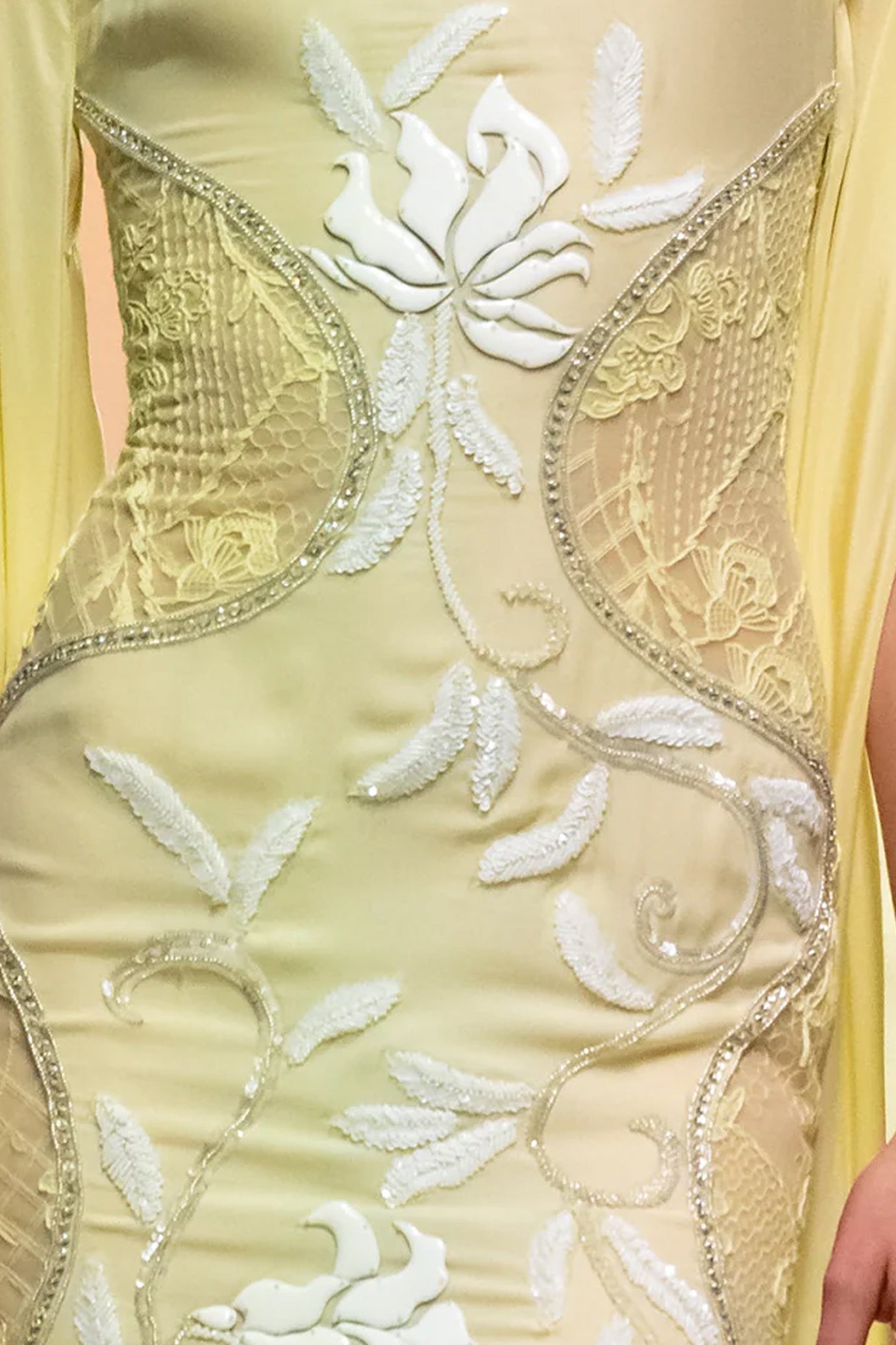 GEORGETTE BEADED FLORAL DRESS