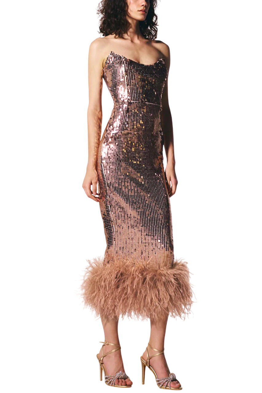 GINGER DRESS IN BRONZE