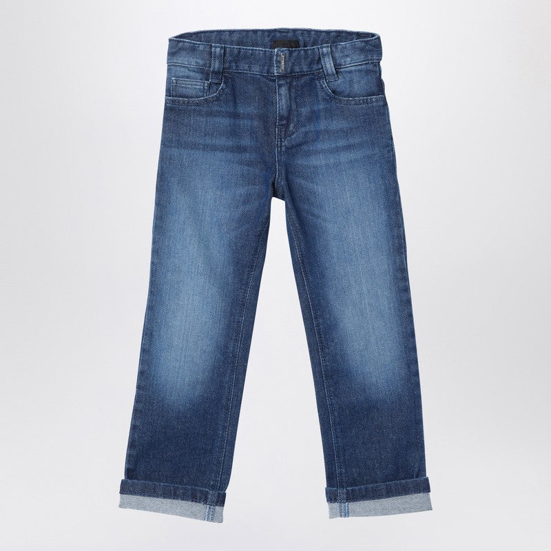 Blue Washed Denim Jeans