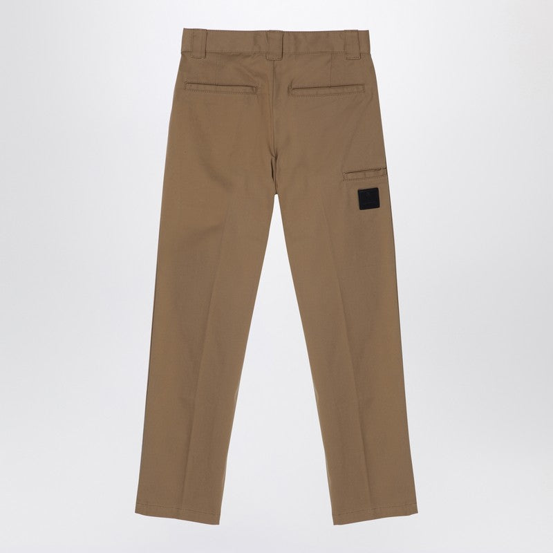 Beige Cotton Trousers