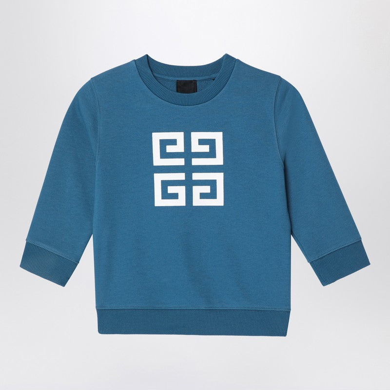 Blue Sweatshirt With 4G Logo Print