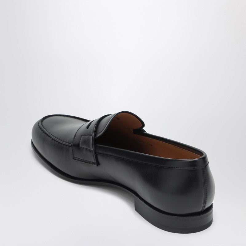 Heswall Moccasin In Black Leather