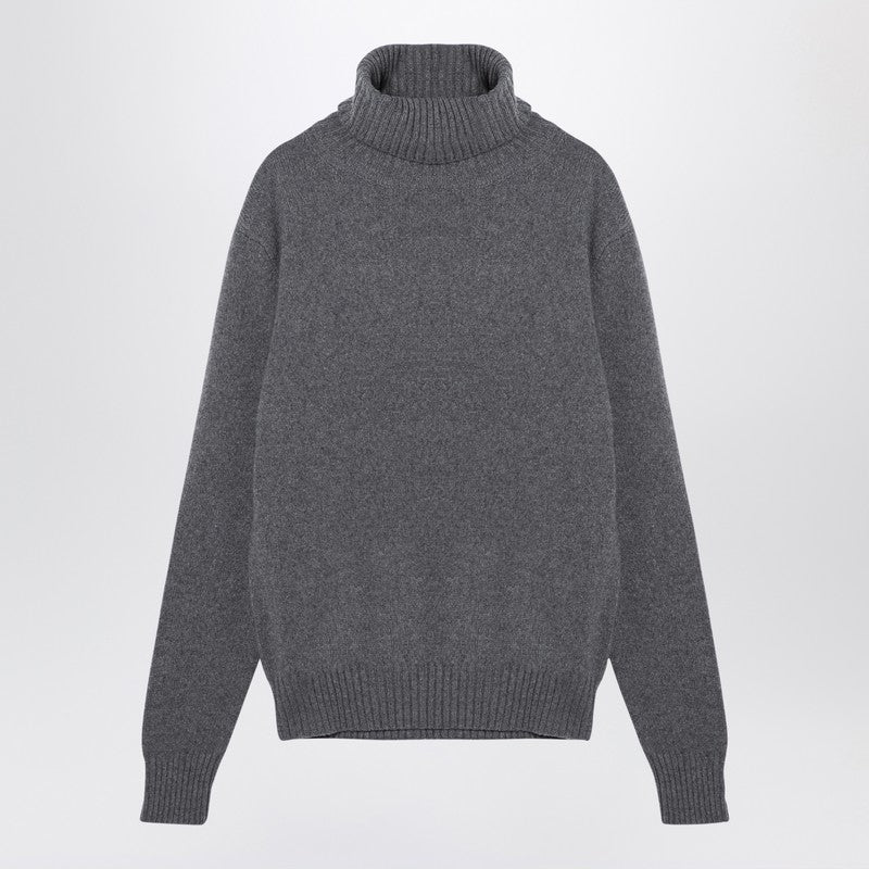 Light Grey Cashmere Turtleneck Jumper