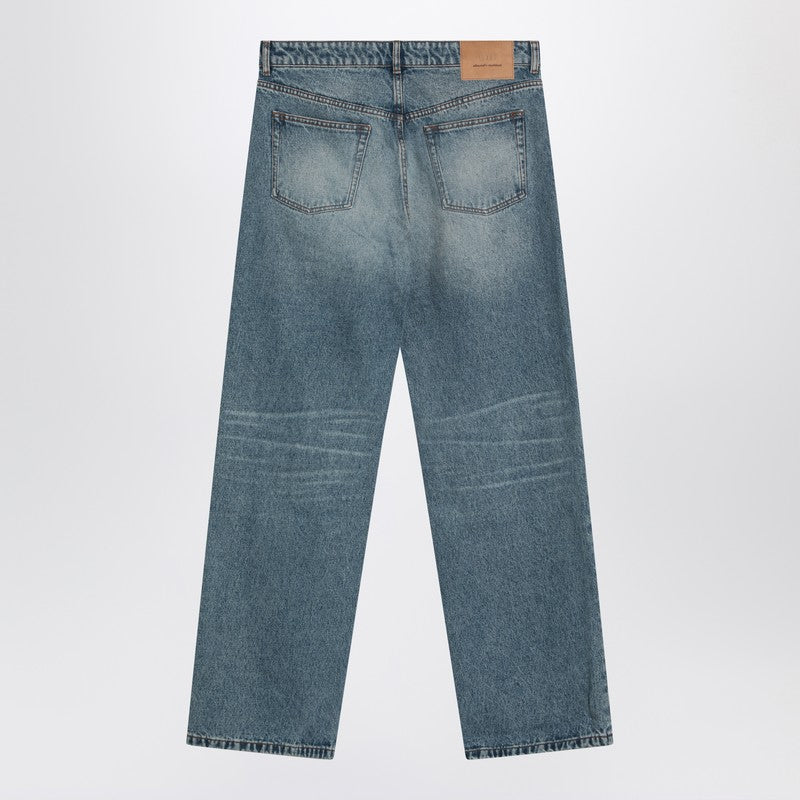Wide Washed Denim Jeans