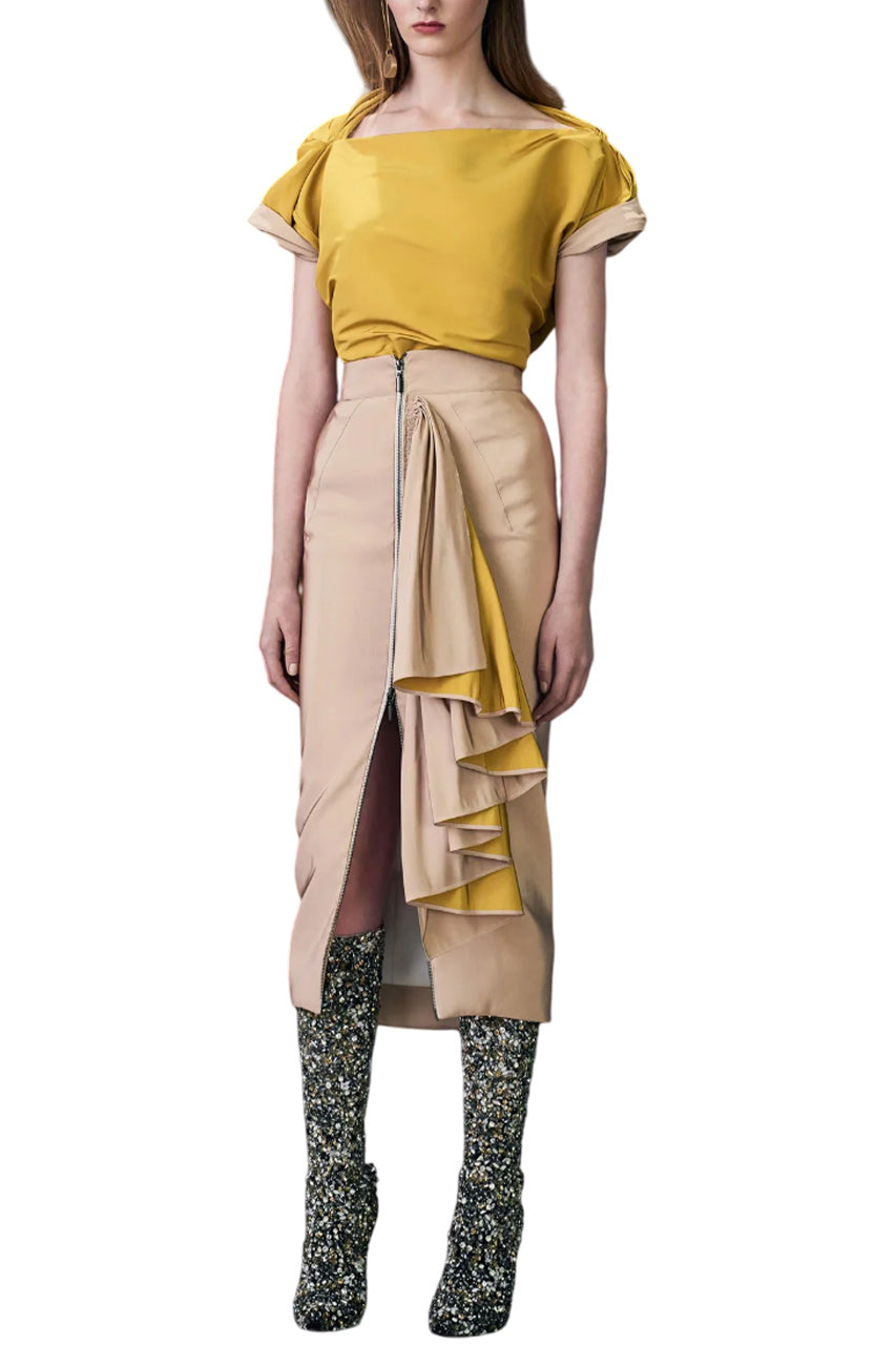 IMMACULATE RUFFLE SKIRT