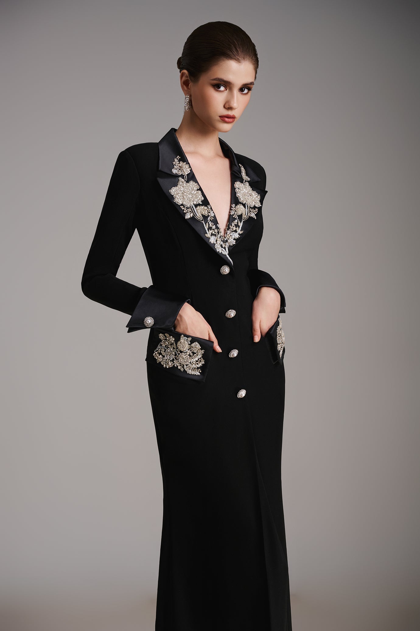 IMPERIAL NOIR COATDRESS