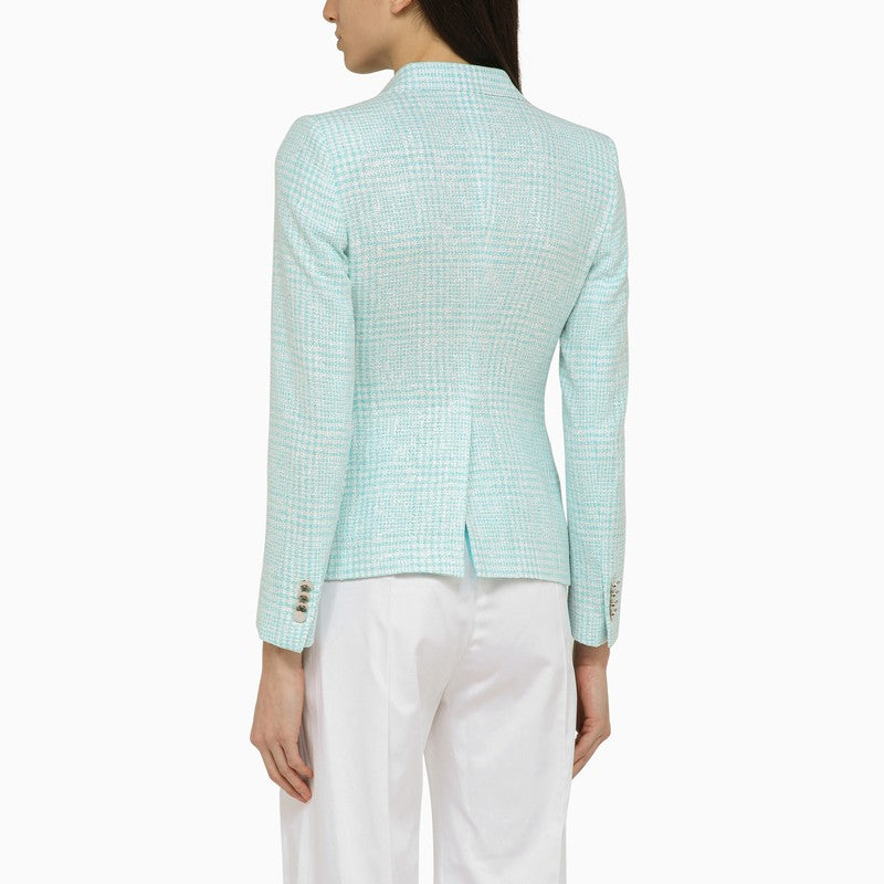 Light blue double-breasted jacket