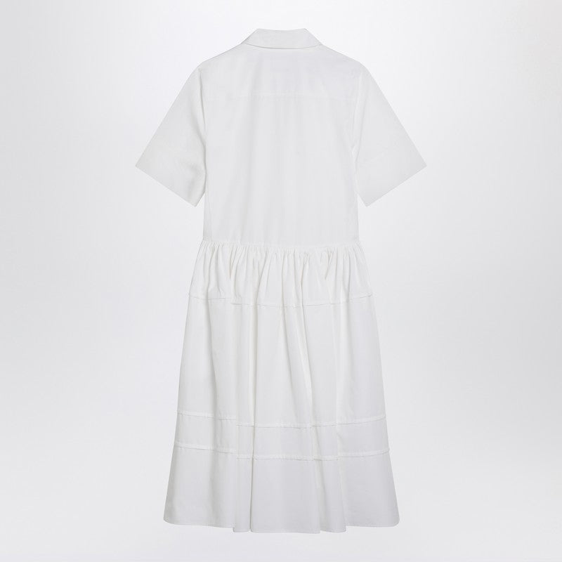 White Cotton Chemisier Dress