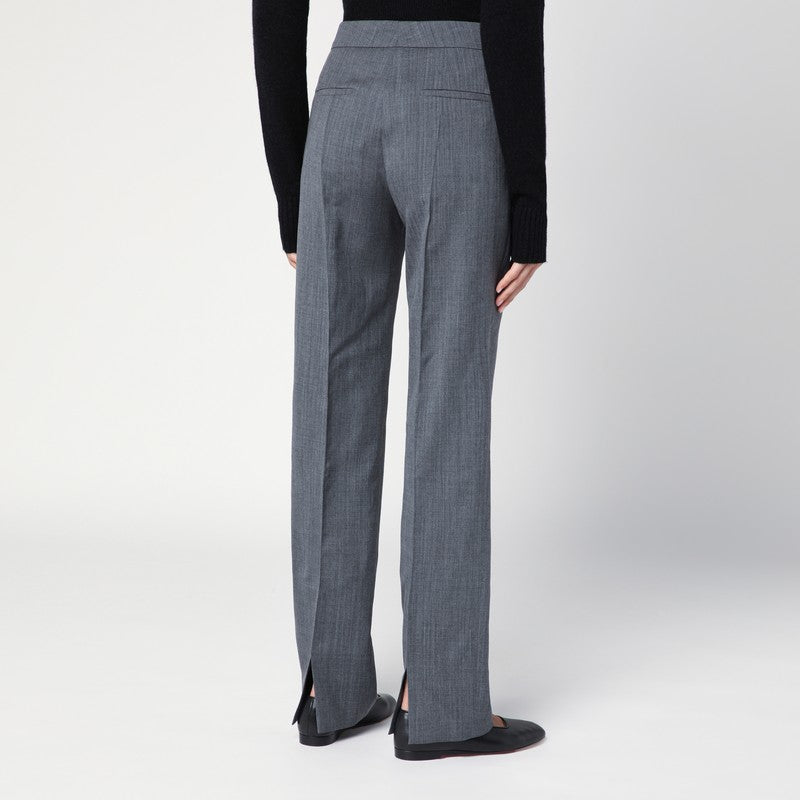 Grey Wool Trousers