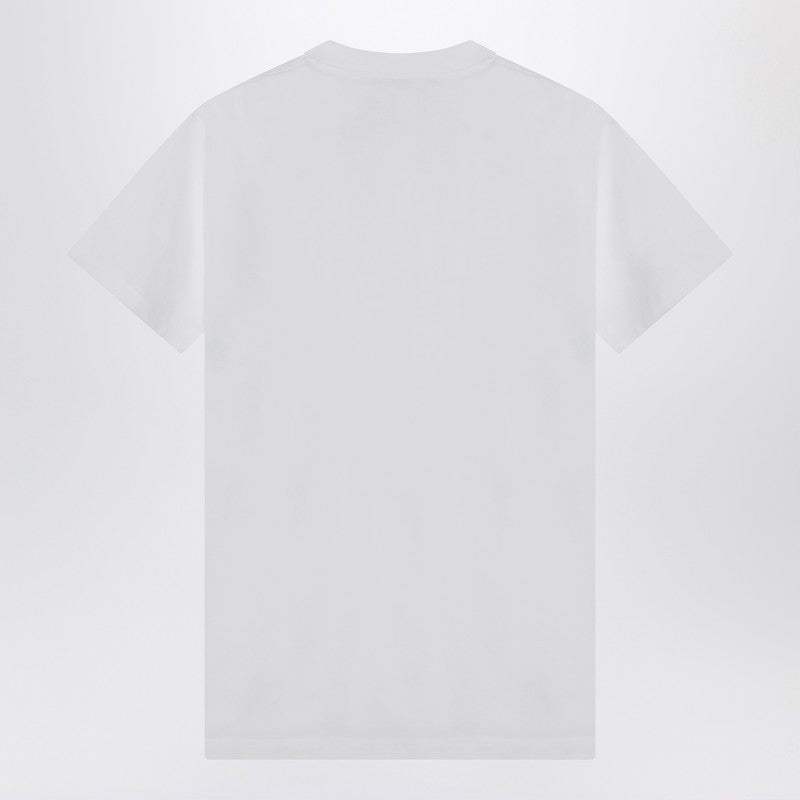White Cotton T-shirt With Logo